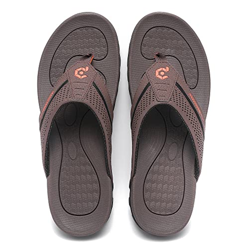 Image of Men's Flip-Flops, Thongs Sandals Durable Comfort Slippers for Beach