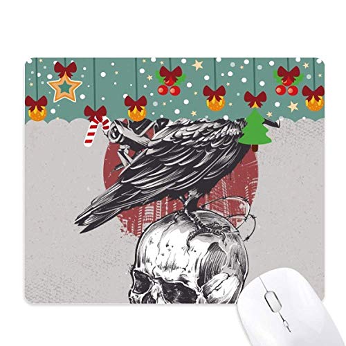 Tapis de souris de Noël indien squelette en caoutchouc pour cadeau de bureau