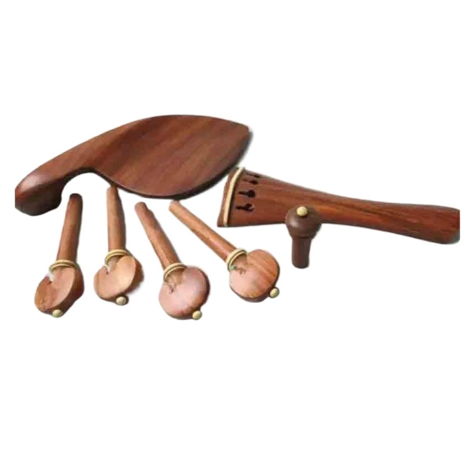 Zubehör Für Streichinstrumente 2 Sätze Mit 4/4 Violinenteilen Und Zubehör Aus Palisander Und Buchsbaum