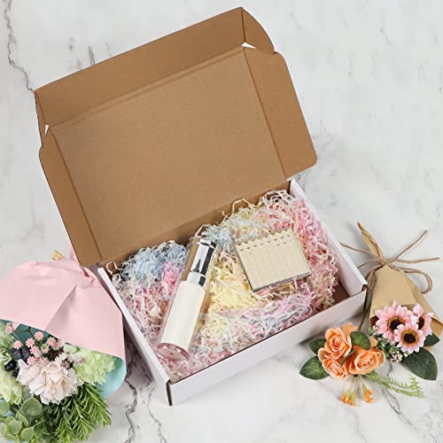 Image of RLAVBL 9x6x2 Shipping Boxes Set of 50, White Small Corrugated Cardboard Box, Mailer Box
