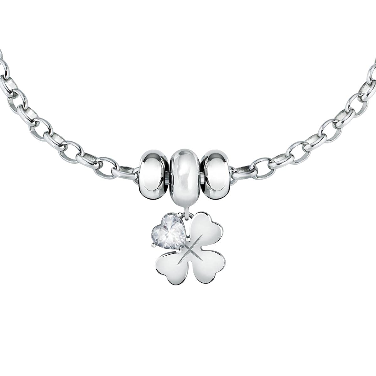 Morellato Drops Bracciale Donna, in Acciaio, Cristalli - SCZ1125