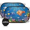 Baby Car Sunshade 48 x 30 cm – Sun and heat protection, Kids Car Sunshade with suction cups and carrying bag