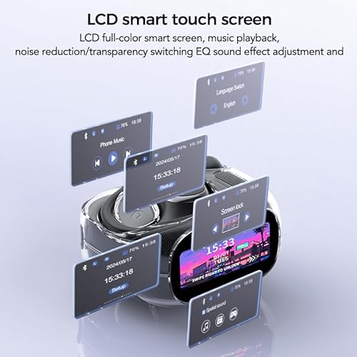 NE11 Ki Übersetzer Kopfhörer, 3-in-1 Übersetzungskopfhörer mit echtzeit übersetzung, 150 Sprachen Kopfhörer Übersetzer Echtzeit mit App, 50H Open Ear kopfhörer für iOS und Android, Reisen und Reisen