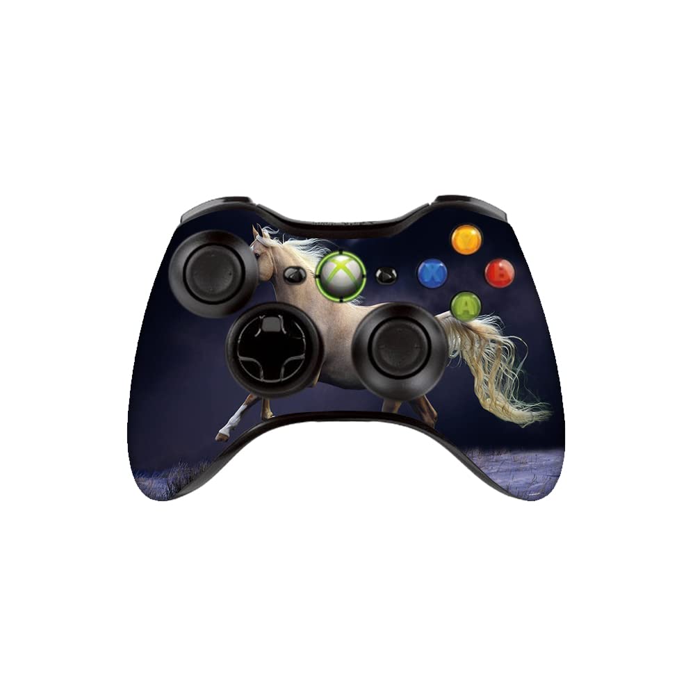 GADGETS WRAP Printed Vinyl Decal Sticker Skin for Xbox 360 Controller Only - Galloping at Night-image-10