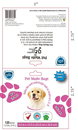Image of 120 Heavy Duty Waste Pick-Up Bag, Pink