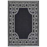 Christopher Knight Home Maitland Traditional Dots Indoor/Outdoor Area Rug 3ft 7in X 5ft 6in Black,...
