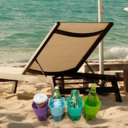 Home Queen Beach Cup Holder, Beach Vacation Essentials, 4 Pack by Home Queen - Used condition - Image 8