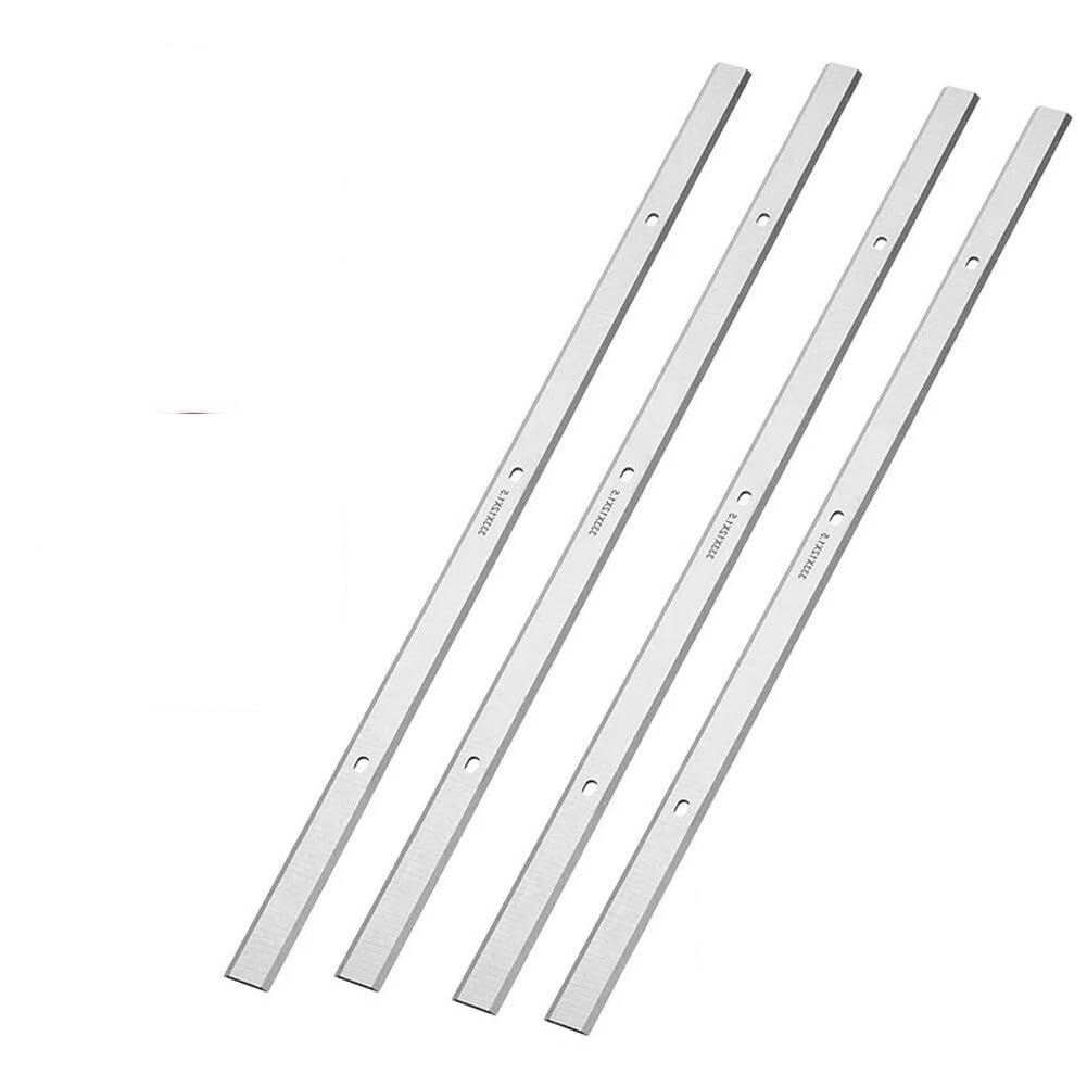 JWOO Cuchillas cepilladoras HSS de 13 "-1/2'' for Metab0 DH330 DH316, Juego de Doble Filo, Cuchillas cepilladoras de Madera eléctricas industriales, carpintería, 4 Uds.