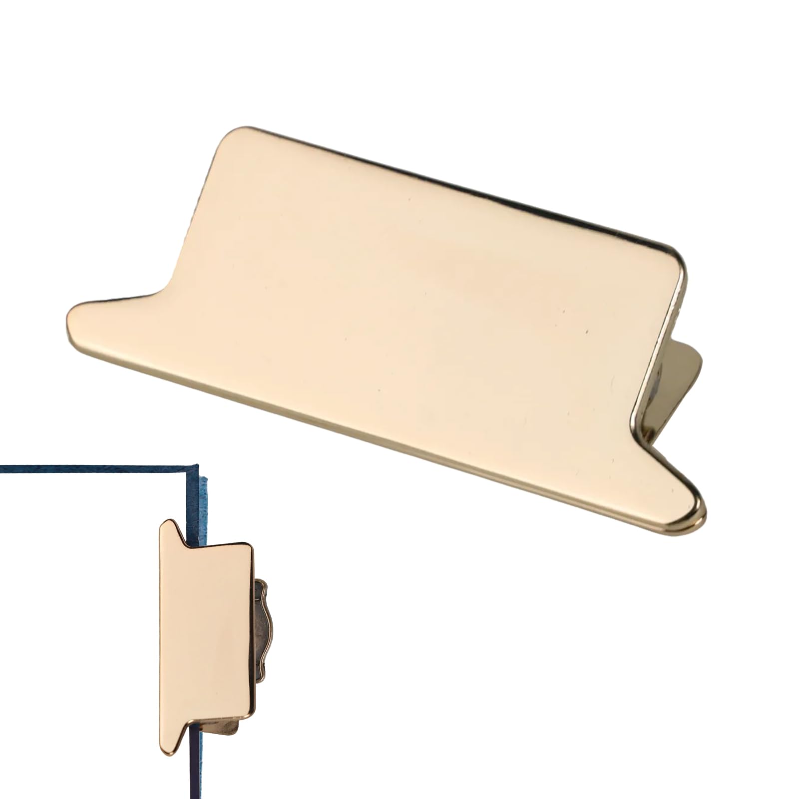 Photo 1 of 1Pc Brass Metal Paper Clip Alloy Vintage Paper Clips Decorative Journal Page Binder Clamps for Office Home DIY Use School Stationery (Brass, 3.3 x 1.3 in)