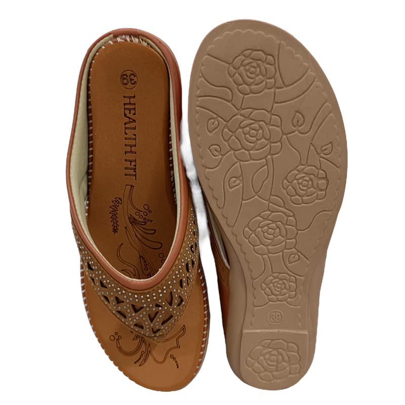 Image of HEALTH FIT Extra Super Soft Ortho Care Diabetic & Orthopedic Slippers /Doctor Chappal & Footwear with Memory Foam