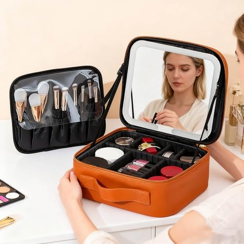 Bolsas de maquillaje iluminadas para viajes y retoques diarios 2