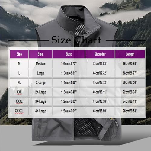 Mens Lightweight Thin Quick Dry Outdoor Vest Fishing Travel Zipper Pocket Sleeveless Jackets Photographer Work Vest3
