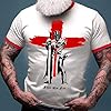 FunkyShirt St Georges Day T-Shirt - England T Shirt with English Flag and Knights Templar for Men - Saint George Patriotic Graphic Tee #2
