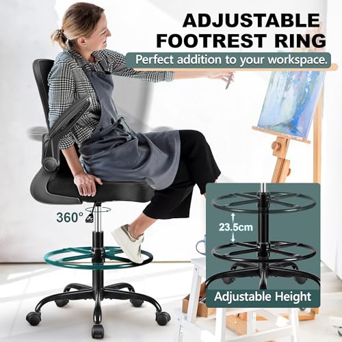 Felixking 918W-Z Drafting Chair Ergonomic Tall Office Chair thumb #3
