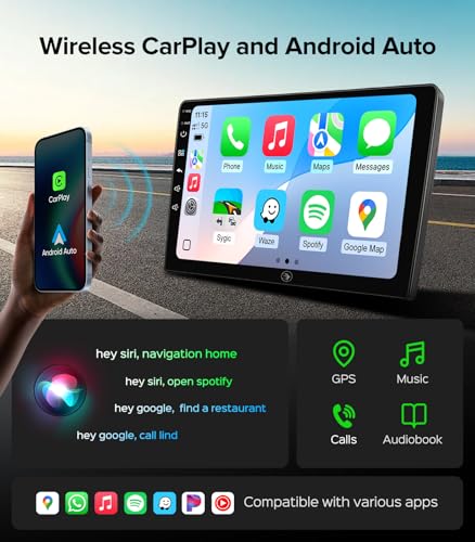 Radio para auto con pantalla táctil 9 pulgadas ApexNav miniatura 5