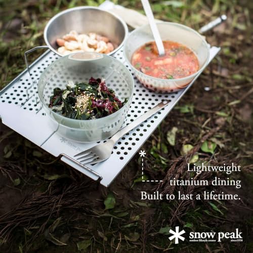 Image of Snow Peak Titanium Fork & Spoon Set