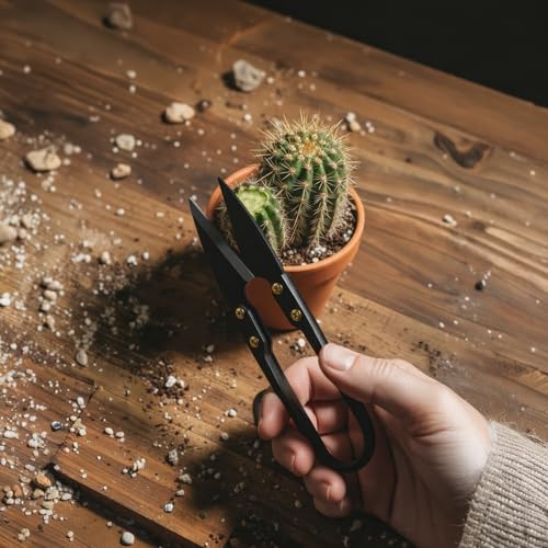 Bonsai Tools Set 7Pcs, MOSFiATA Bonsai Tree Tools Kit Succulent Trimming Tools Include Scissors, Cutters, Rake, Round and Pointed Shovel &Training Wire for Bonsai Beginner Gardening Gifts — view 6