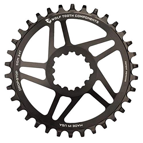 Wolf Tooth Direct-Mount Drop-Stop A Chainring for SRAM Direct Mount 30t / BB30 Short Spindle/ 0mm Of