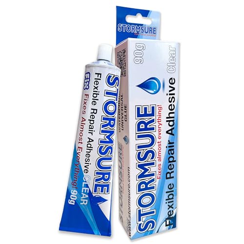 Stormsure Flexible Repair Adhesive 90g (Clear) - Essential Glue for Ribs nd Inflatable Boats