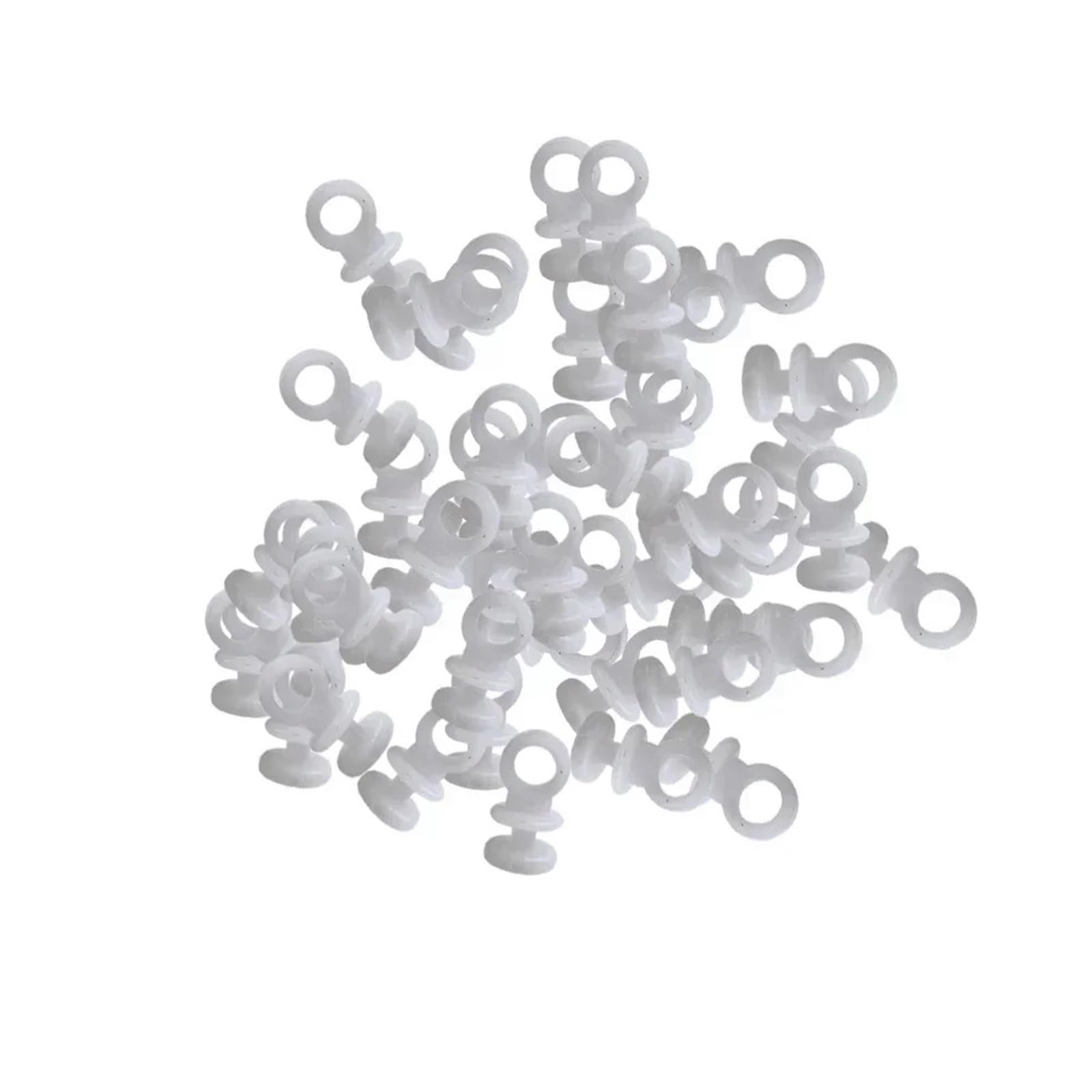 Curtain Track Rollers, Curtain Rail Track Pulley 50PCS Plastic Hooks Runner For Camper Van Motorhome Caravan Boat