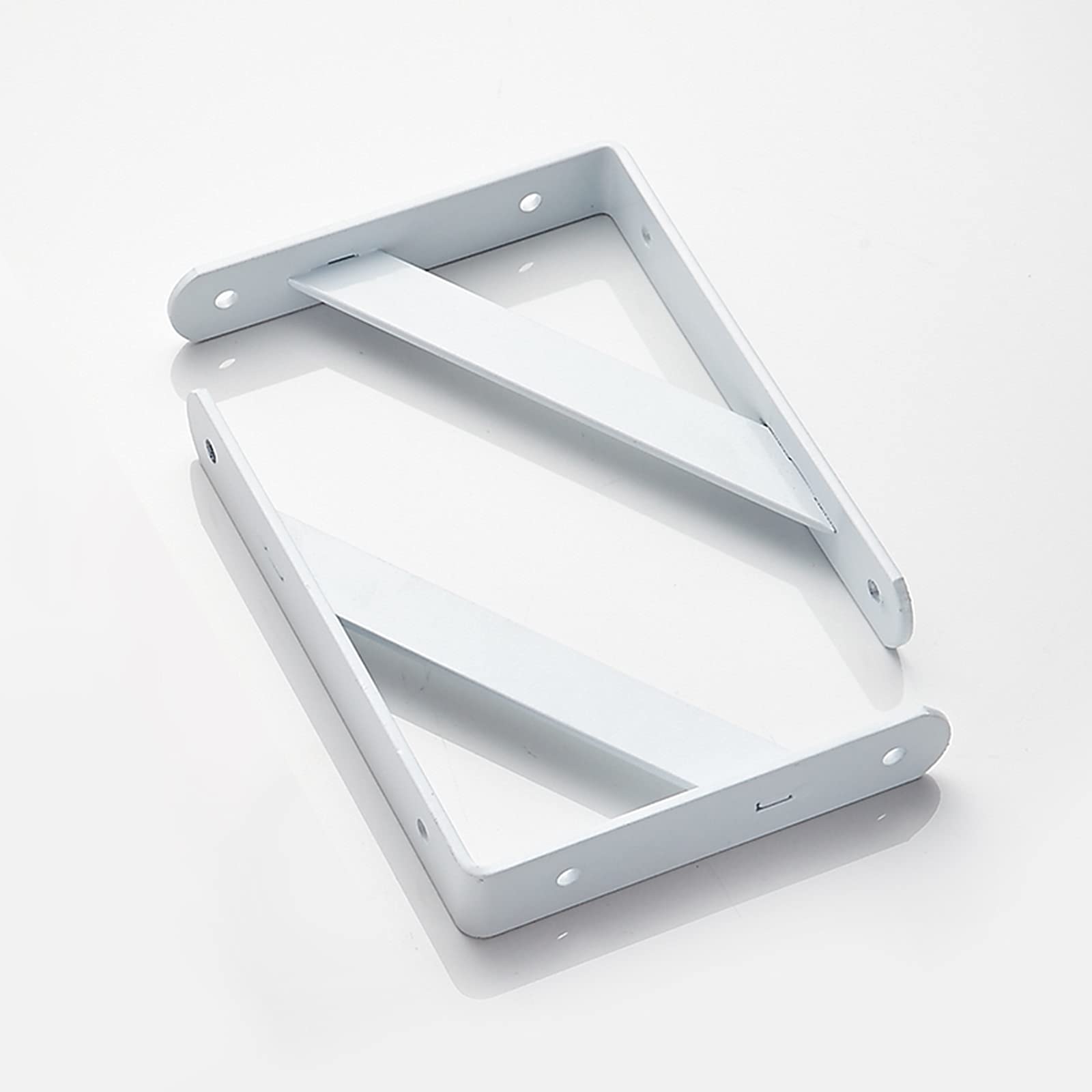 LIGUOYI 2Pcs Schwerlast-Konsole, Metall Regal Unterstützung Wandkonsole, 90 Grad Winkel, Wandmontage, Für Kleiderbügel, Bodenträger Wandregal Mit Schrauben, Schwerlast-Regalträger