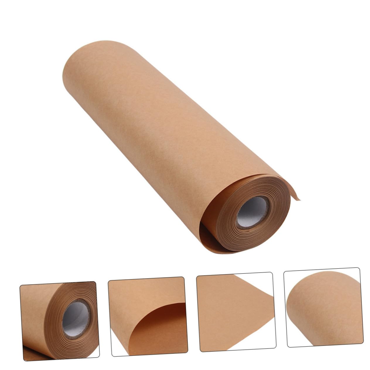GALPADA Rouleau de Papier Kraft 45 Cm X 30 M Marron, Papier D'emballage Artisanal, Résistant et Inodore, pour Emballages Présents, Travaux Manuels et Décorations, Usage Créatif