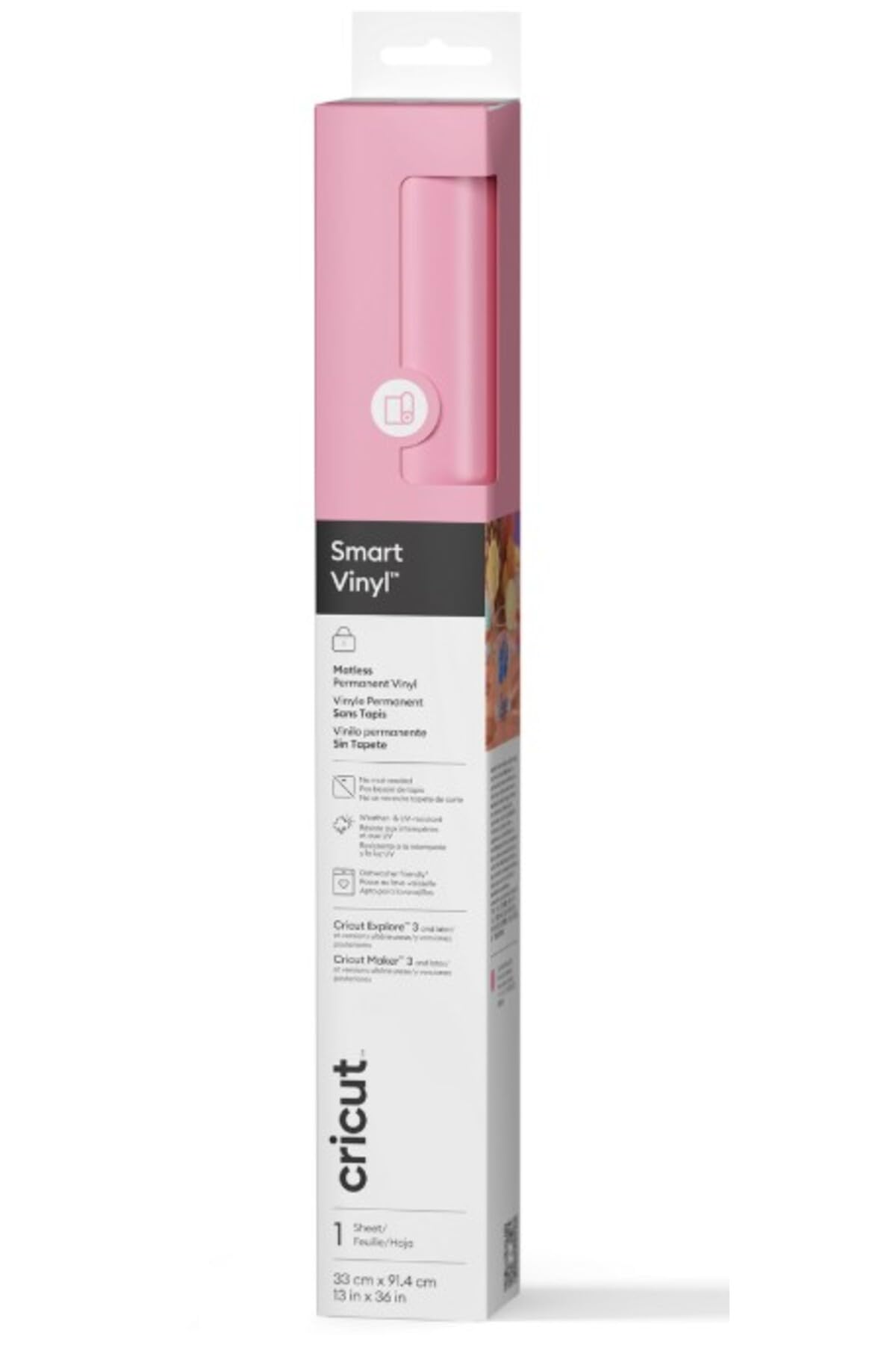 CRICUT 2011603 SMART VİNİL KALICI 33X91CM 1 SAYFA AÇIK PEMBE