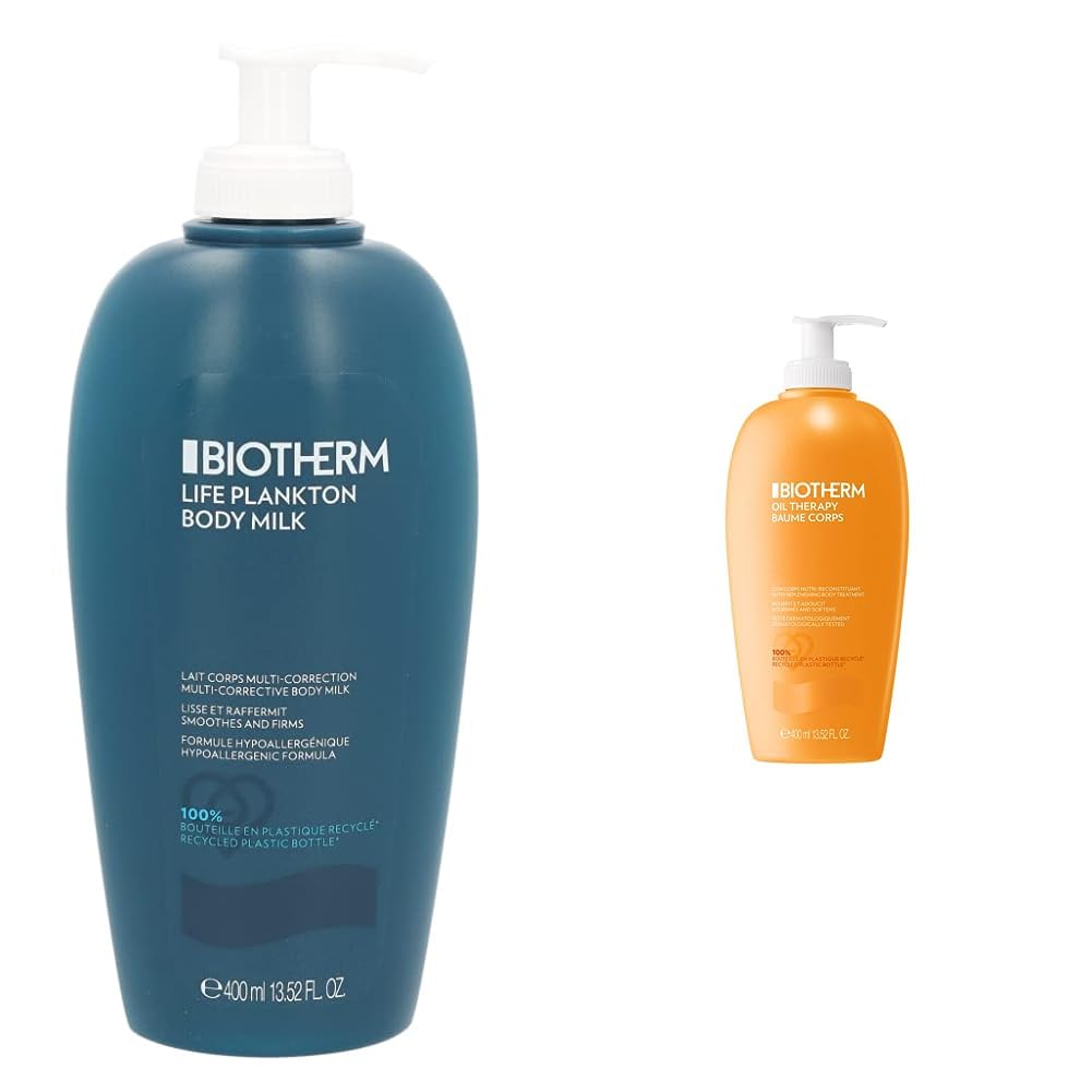 Biotherm Life Plankton Regenerierende Körperlotion mit Life Plankton und Ölen, intensiv regenerierende Bodylotion, für straffere und hydratisierte Haut, Körperpflege für besonders sensible Haut, 400 ml