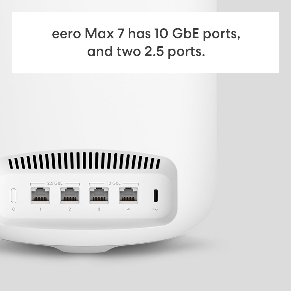 Amazon eero Max 7 (1-pack) with Amazon eero Outdoor 7 (1-pack) mesh wifi system Amazon eero Max 7 (1-pack) with Amazon eero Outdoor 7 (1-pack) mesh wifi system