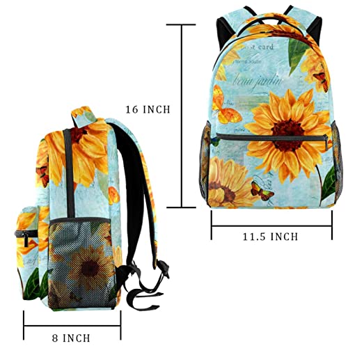 Sac à dos imprimé baleines bleu avec porte-bouteille extérieur format medium voyage - 2
