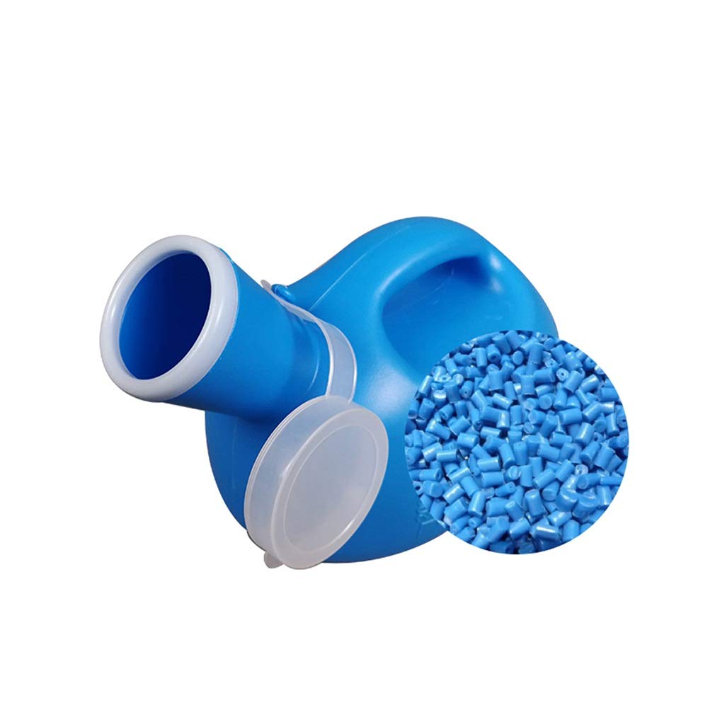 HYQOUKLR Male Portable Travel Pee Bottles, Men Urinal 2000ml Blue