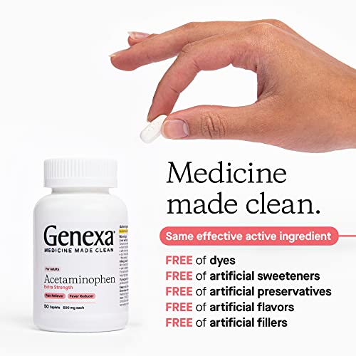 Genexa Extra Strength Acetaminophen Pain & Fever Relief Caplets, 500 Mg, 100 Count… #TOP1