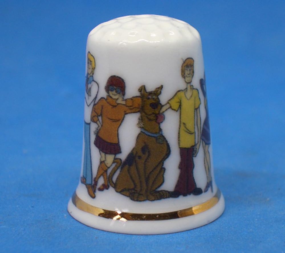Birchcroft China Birchcroft Porcelain China Collectible Thimble - Scooby Doo - Dome Box