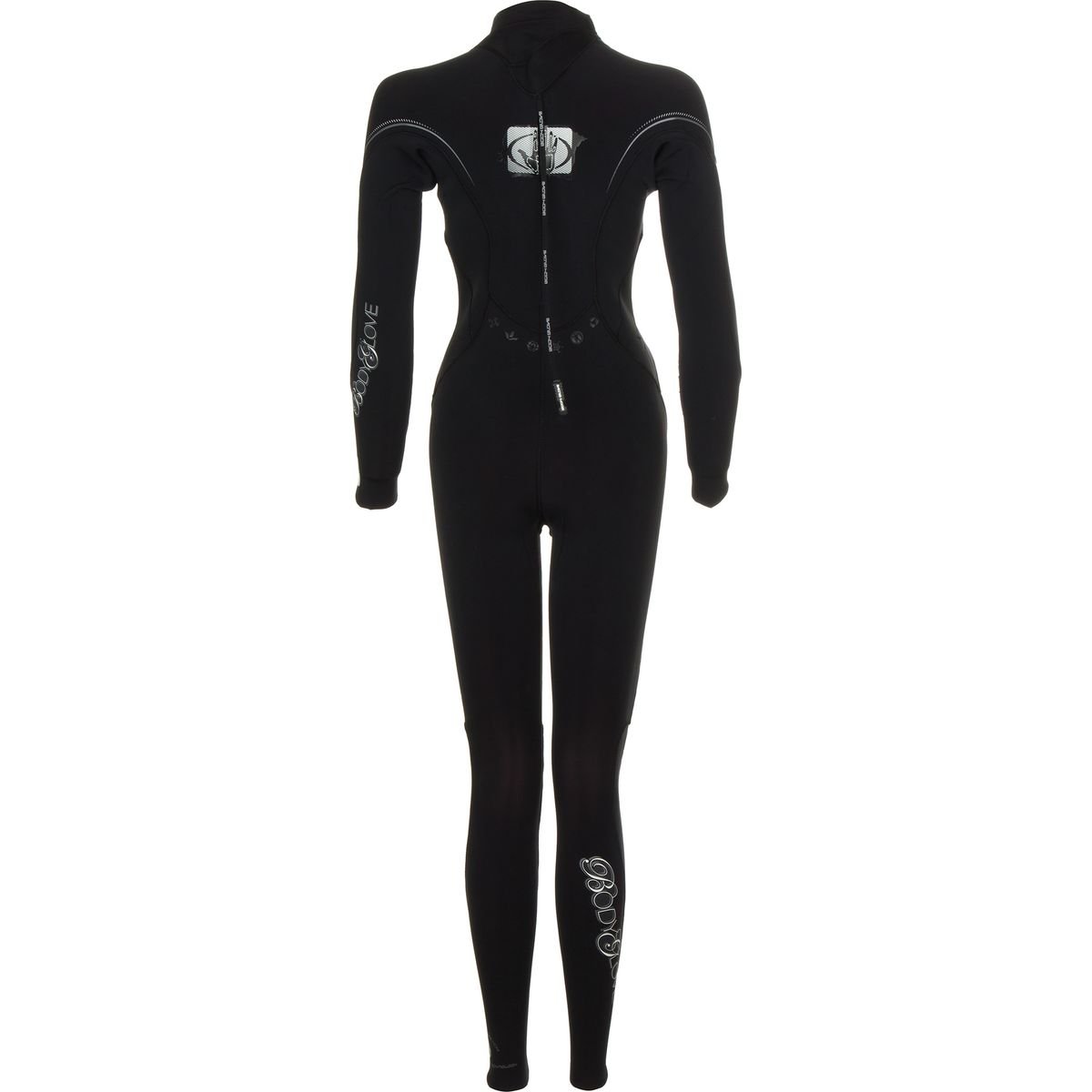 Body Glove Mens 4/3mm Vapor Back Zip Fullsuit Wetsuit, Black, Medium/Large