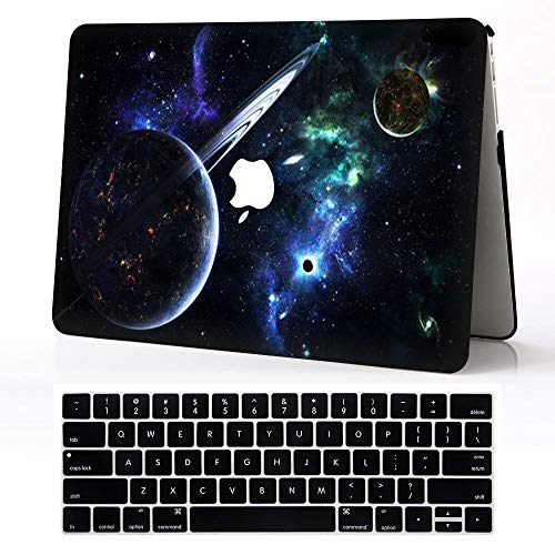 Notebook-Tasche für Bedrucktes Design Kunststoff Hardcase Schutz Hülle mit Tastatur Skin kompatibel schwarz