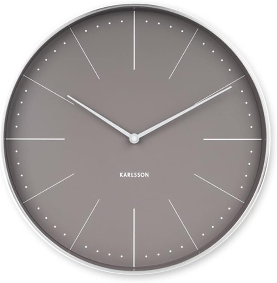 KarlssonWall Clock, Steel, Grey, One Size