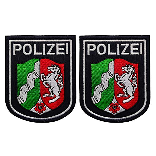 Polizei-Aufnäher, bestickt, Deutschland-Flagge, Bundespolizei...