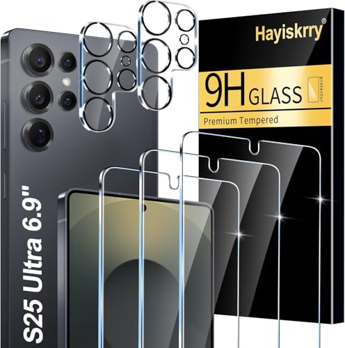 firtstnow [3+2 Pack] Glass Screen Protector for Samsung Galaxy S25 Ultra 5G 9H Tempered Glass Ultrasonic Fingerprint Compatible HD Clear Case Friendly for Galaxy S25 Ultra Glass Screen Protector