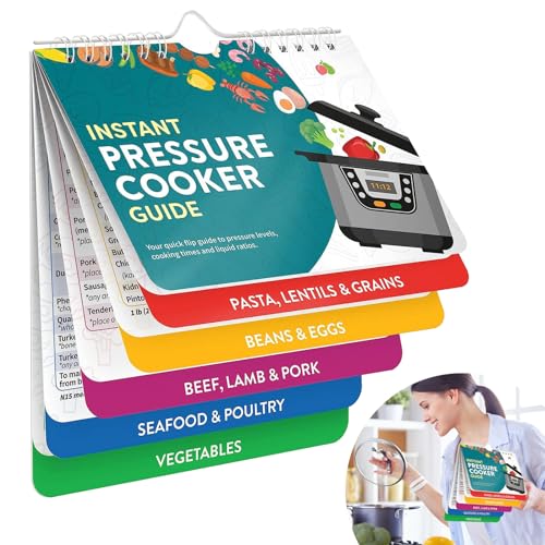 INBOLM Instant Pot - Juego de imanes de hoja de trucos magnéticas, guía de cocina, folleto de guía de cocina, hojas de imán para olla a presión, accesorios instantáneos, utensilios de cocina, hojas de