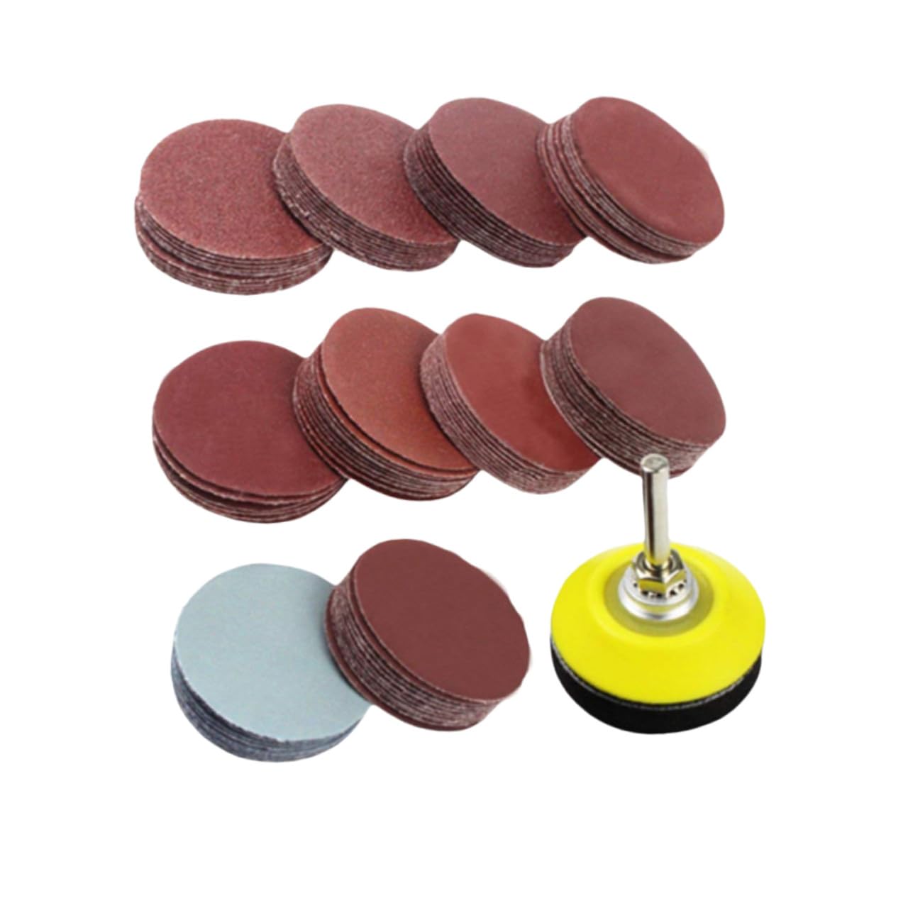 Gatuida 300pezzi Kit Dischi Abrasivi Platorello Per Utensili Rotanti Grana Perfetti Per Lucidatura e Levigatura Superfici Accessorio Per Trapano e Smerigliatrice