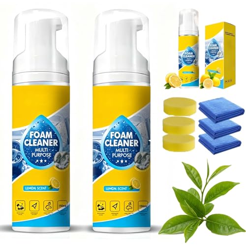 Nettoyant en mousse polyvalent multi-enzyme pour détacher sans eau habitacle et canapé