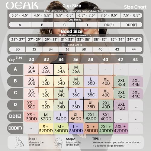 image for OEAK Womens Deep V Bras Wireless Comfortable Bra Supportive No Underwi