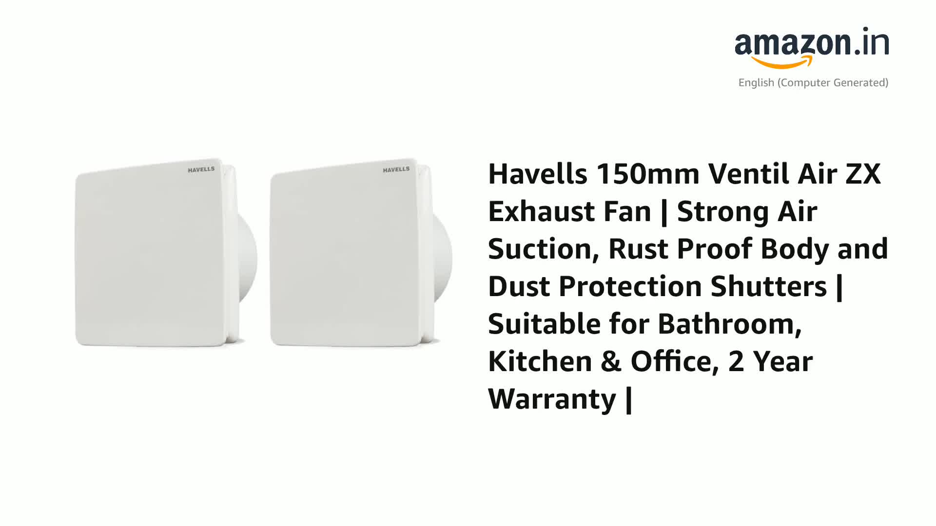 user_8f291de8 Buy Havells 150mm Ventil Air ZX Exhaust Fan - White Online