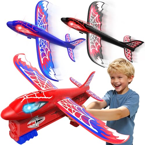 Airplane Launcher Toy with Glowing Eyes