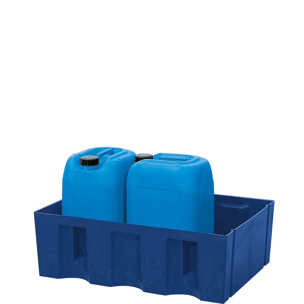 kaiserkraft | PE-Auffangwanne für 60-Liter-Fässer | Auffangvolumen 60 l | Boden- / Paletten-Wanne | ohne Gitterrost
