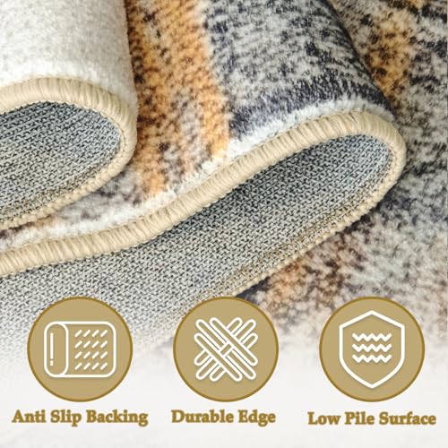 Tapis doux lavable en machine pour salon moderne et sans taches - 5