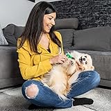 FinoPet Hundebürste Mittelgroße Hunde - Unterfellbürste Hunde, Effiziente Fellbürste Hund Unterwolle - Praktische Unterwolle Bürste Hund Kurzhaar, Leicht zu reinigen, Ergonomisch, Rutschfest (Größe M)