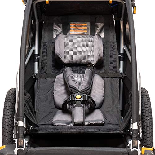 Burley Design Kids Bike Trailer & Stroller Seat Pad, Grey, One Size (960134)