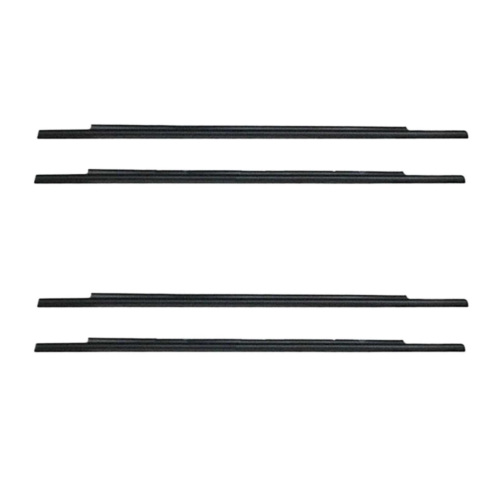 Glilar One Color Automotive Window Seals Compatible With Mitsubishi For Outlander Sport Ga 2010-2015 2016 2017 2018 2019 2020 2021 4Pcs Car Door Window Glass Weatherstrip