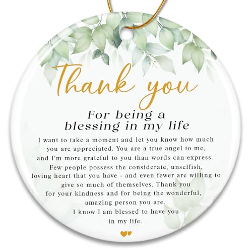 ZAGKOO Cadeaux de remerciement – Cadeaux de reconnaissance pour femmes, collègues, patrons, amis, enseignants Bénédiction de ma vie en céramique, décoration de bureau – Idées cadeaux d'adieu, de